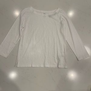 NWT J. Crew : Slub Cotton Boatneck Tee : White : Small